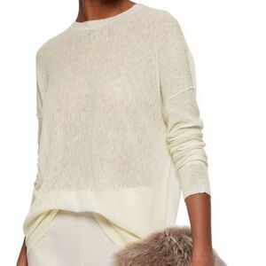 NWT Inhabit linen top with back cutout C31